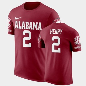 Derrick Henry The Tide Mens College Football #2 History Player T-Shirt - Crimson 206610-932