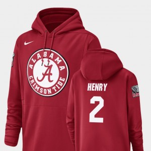 Derrick Henry Bama #2 Men's Champ Drive Football Performance Hoodie - Crimson 353480-958