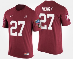 Derrick Henry Roll Tide Bowl Game Sugar Bowl Mens #27 T-Shirt - Crimson 506104-177