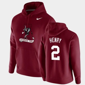 Derrick Henry Crimson Pullover Vintage School Logo Mens #2 Hoodie - Crimson 747237-966