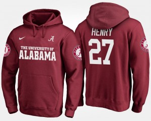 Derrick Henry The Tide Mens Name and Number Game #27 Hoodie - Crimson 310955-326