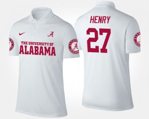 Derrick Henry The Tide Name and Number #27 Men's High School Polo - White 713357-454