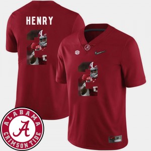 Derrick Henry The Tide Football #2 Mens Pictorial Fashion Jerseys - Crimson 459801-398