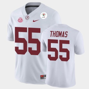 Derrick Thomas Alabama Mens 2021 Rose Bowl Champions #55 Jerseys - White 130517-549