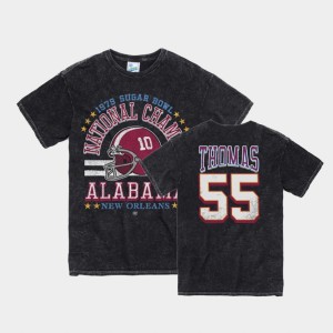Derrick Thomas The Tide #55 Men's Vintage Tubular 1979 Sugar Bowl T-Shirt - Black 808898-575