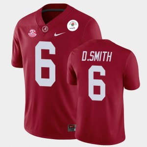 DeVonta Smith Alabama Heisman Trophy Mens #6 2021 Rose Bowl Jerseys - Crimson 192051-863
