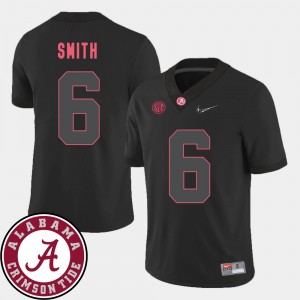 DeVonta Smith Alabama Men 2018 SEC Patch College Football #6 Jerseys - Black 939360-812