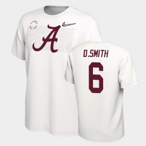 DeVonta Smith Bama #6 Men College Football Playoff T-Shirt - White 505561-363