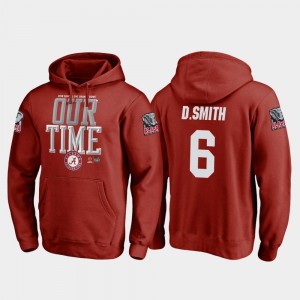 DeVonta Smith Roll Tide College Football Playoff Counter 2018 Orange Bowl Bound Men's #6 Hoodie - Crimson 424372-425