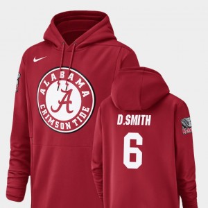 DeVonta Smith Alabama Crimson Tide #6 Men's Champ Drive Football Performance Hoodie - Crimson 137726-364