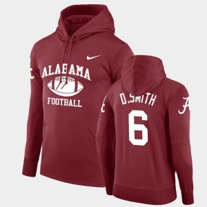 DeVonta Smith University of Alabama #6 Mens Retro Football Legend Pullover Hoodie - Crimson 382415-488
