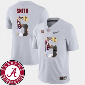 DeVonta Smith The Tide Men's Pictorial Fashion #6 Football Jersey - White 603007-297