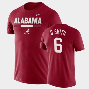 DeVonta Smith Roll Tide #6 Team DNA Legend Performance Men's T-Shirt - Crimson 753721-978