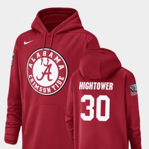 Dont'a Hightower Alabama Champ Drive Men #30 Football Performance Hoodie - Crimson 694881-730