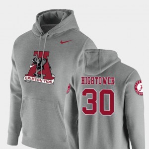 Dont'a Hightower Crimson Vault Logo Club #30 Mens Pullover Hoodie - Heathered Gray 699734-706