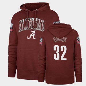 Dylan Moses The Tide Men's Headline Double Decker #32 Hoodie - Cardinal 703214-765