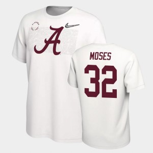 Dylan Moses University of Alabama Men #32 Playoff College Football T-Shirt - White 280451-411