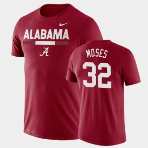 Dylan Moses Crimson Men's #32 Team DNA Legend Performance T-Shirt - Crimson 596862-901