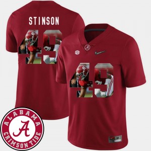 Ed Stinson The Tide Men's #49 Football Pictorial Fashion Jerseys - Crimson 103994-273