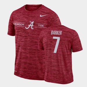 Braxton Barker Bama GFX Velocity Sideline Legend Performance #7 Men's T-Shirt - Crimson 567065-290