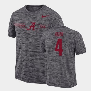 Christopher Allen Alabama GFX Velocity Sideline Legend Performance Mens #4 T-Shirt - Gray 804990-214