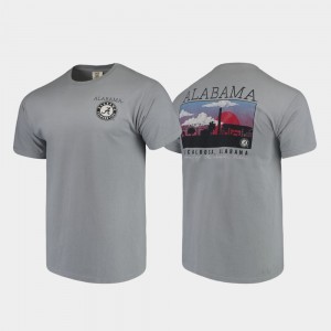 Alabama Crimson Tide Comfort Colors Mens Campus Scenery T-Shirt - Gray 783553-580
