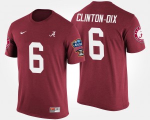 Ha Ha Clinton-Dix The Tide Sugar Bowl Men's #6 Bowl Game T-Shirt - Crimson 883467-755