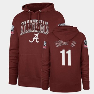 Henry Ruggs III Alabama Mens #11 Headline Double Decker Hoodie - Cardinal 898224-848