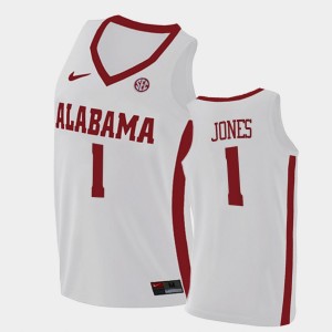 Herbert Jones Roll Tide #1 College Basketball Men's 2021 Swingman Jerseys - White 474709-202