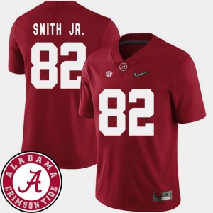 Irv Smith Jr. Alabama Crimson Tide College Football #82 2018 SEC Patch Men Jersey - Crimson 696839-146