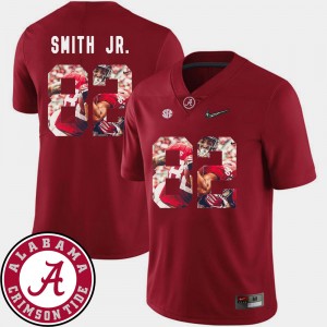 Irv Smith Jr. Bama #82 Football Pictorial Fashion Men's Jerseys - Crimson 823400-950