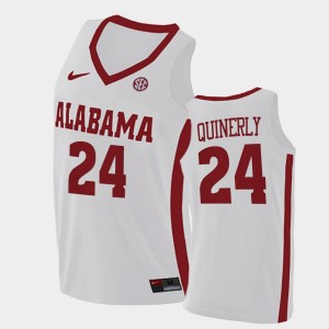 Jaden Quinerly Alabama Crimson Tide #24 College Basketball 2021 Swingman Men's Jerseys - White 143502-428