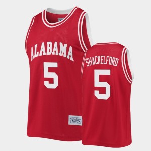 Jaden Shackelford Bama Classic Commemorative Basketball Men #5 Jersey - Crimson 477786-188