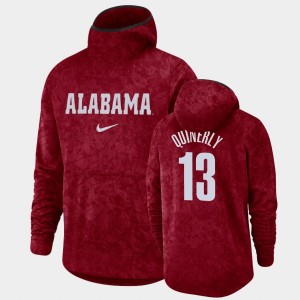 Jahvon Quinerly Bama #13 Pullover Team Logo Basketball Spotlight Mens Hoodie - Crimson 284642-657