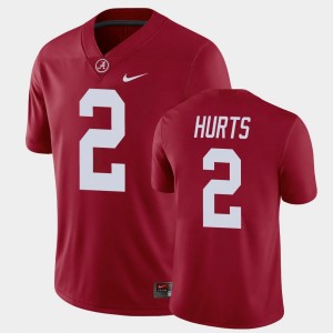 Jalen Hurts Bama Game Alumni Player Football #2 Men Jerseys - Crimson 308056-515