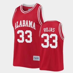 James Rojas Alabama Commemorative Basketball Classic Men's #33 Jerseys - Crimson 813016-597