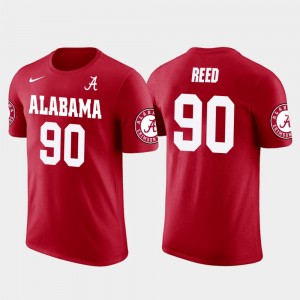 Jarran Reed The Tide Seattle Seahawks Football Future Stars #90 Men's T-Shirt - Red 490986-974