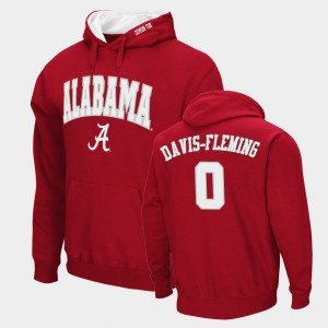 Javian Davis-Fleming Bama Pullover #0 Men's Arch & Logo 2.0 Hoodie - Crimson 545487-462