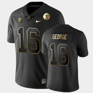 Jayden George University of Alabama Golden Edition Men's #16 2021 Rose Bowl Jerseys - Black 157951-857