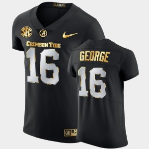 Jayden George University of Alabama Golden Edition Men's #16 2020-21 Authentic Jerseys - Black 698302-561