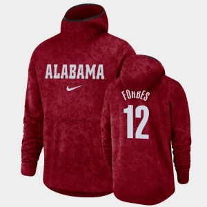 Jaylen Forbes Bama Basketball Spotlight Pullover Team Logo #12 Men Hoodie - Crimson 650763-648