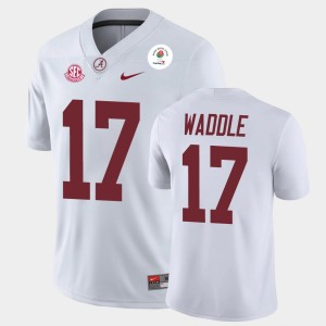 Jaylen Waddle The Tide 2021 Rose Bowl Mens #17 Champions Jerseys - White 396437-709