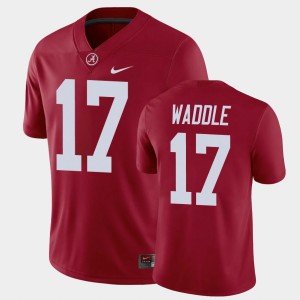 Jaylen Waddle Crimson Game Men's #17 Alumni Player Football Jerseys - Crimson 657366-415
