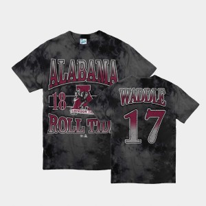 Jaylen Waddle University of Alabama Vintage Tubular Men's Limited #17 T-Shirt - Black 609867-738