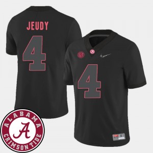 Jerry Jeudy Bama 2018 SEC Patch #4 College Football Men Jersey - Black 877064-262