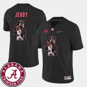 Jerry Jeudy Roll Tide Men Pictorial Fashion Football #4 Jersey - Black 808979-423