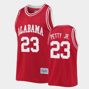 John Petty Jr. Roll Tide Mens Classic Commemorative Basketball #23 Jersey - Crimson 904835-724