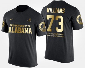 Jonah Williams Alabama #73 Men's Short Sleeve With Message Gold Limited T-Shirt - Black 565989-587