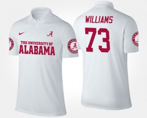 Jonah Williams Bama Name and Number Official Men #73 Polo - White 448454-773