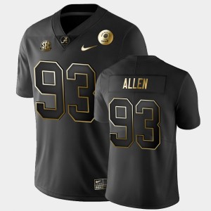 Jonathan Allen Alabama Men's 2021 Rose Bowl #93 Golden Edition Jersey - Black 842580-688